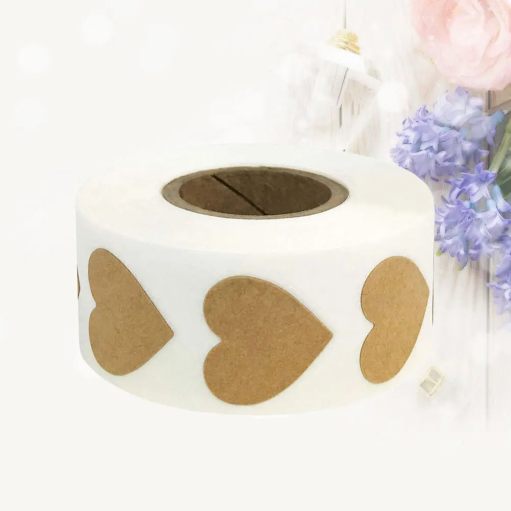 

Heart Shape Sticker 1 Adhesion Self Adhesive Craft Label for Notebook Furniture Decoration Valentine's Day Use