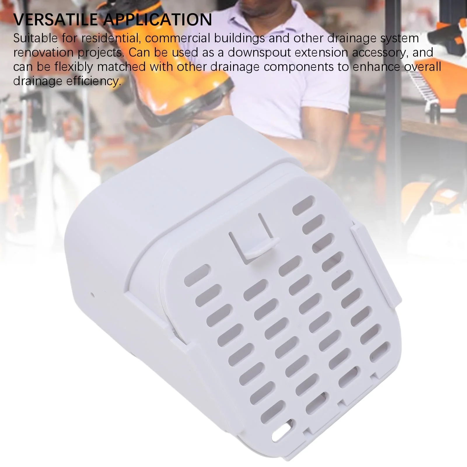Type A Gutter Downspout Extension Accessory Downspout Outlet Filter and Leaf Guard for Residential Brown