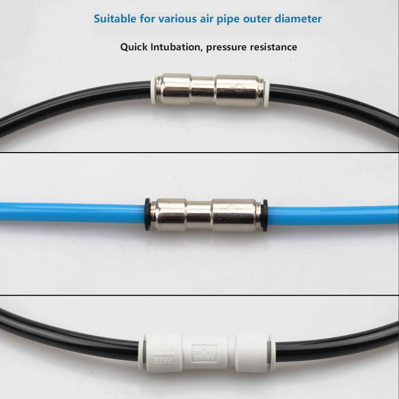 Pneumatic Check Valve One-way Valve CVPU-04/6/8/10/12 Air Pipe Quick Insert Quick Coupling PCVU Reverse Check Valve