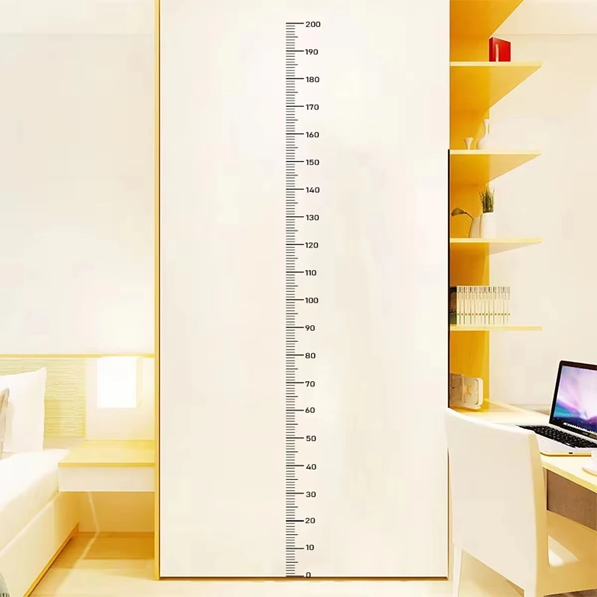 1PC Height Sticker 0‑200cm Sticker, Middle School Student Dormitory Wall, Living Room Bedroom Waterproof Self‑adhesive Height Pa