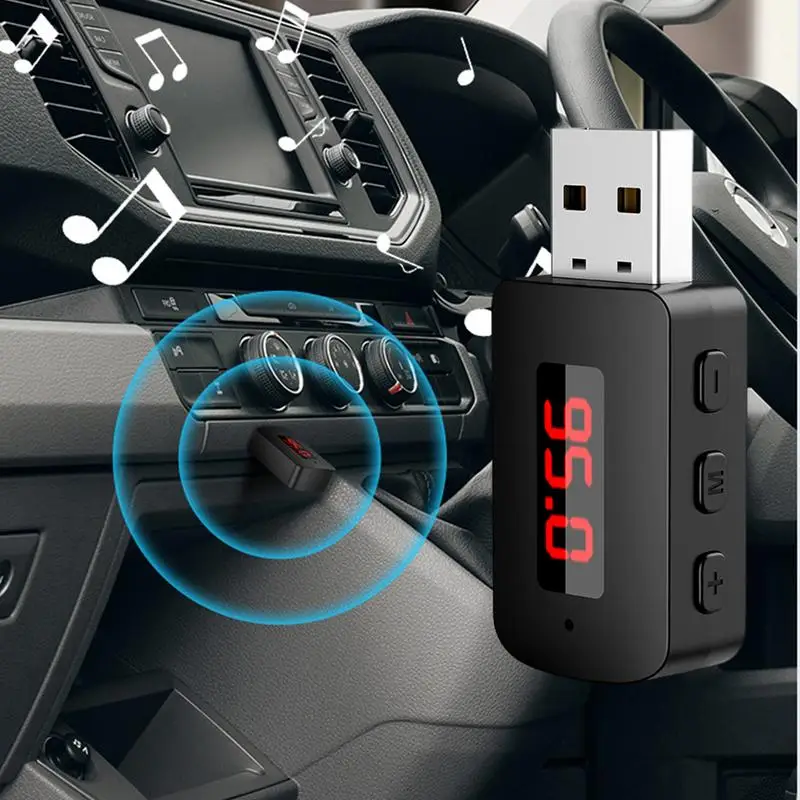 USB 5.4 Audio Receiver Adapter Fast Transmission Wireless Receiver Enhanced Audio Strong Signal Stability For Car Kits Home