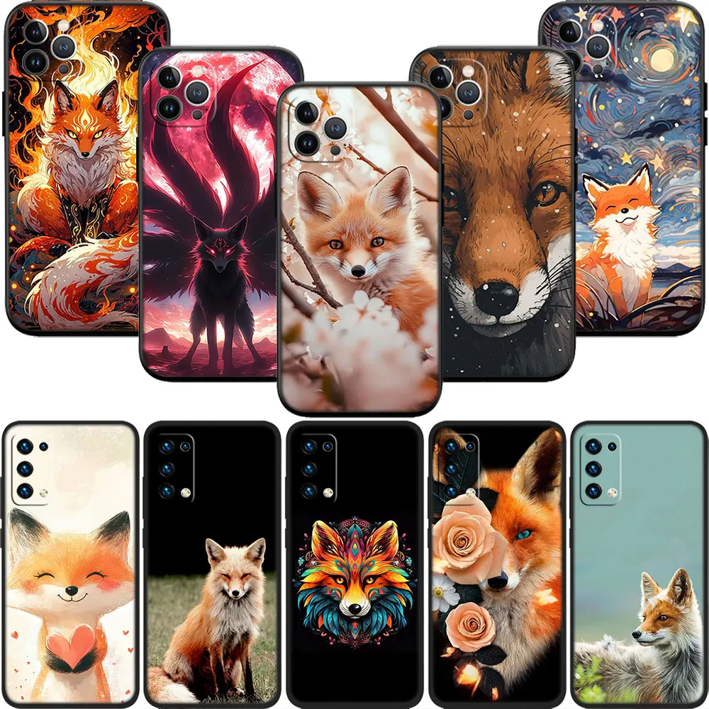 Funda de teléfono DK19 fox funny foxs Soft Shell para Redmi Note 13 14 Pro+ Plus A3 A3X 13X 13C 13R 14S 14C 14R