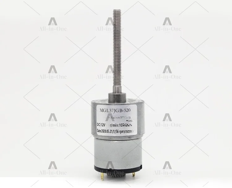 Suitable for 37-520 DC gear motor micro threaded shaft 50mm long rod 12v24v forward and reverse rotation