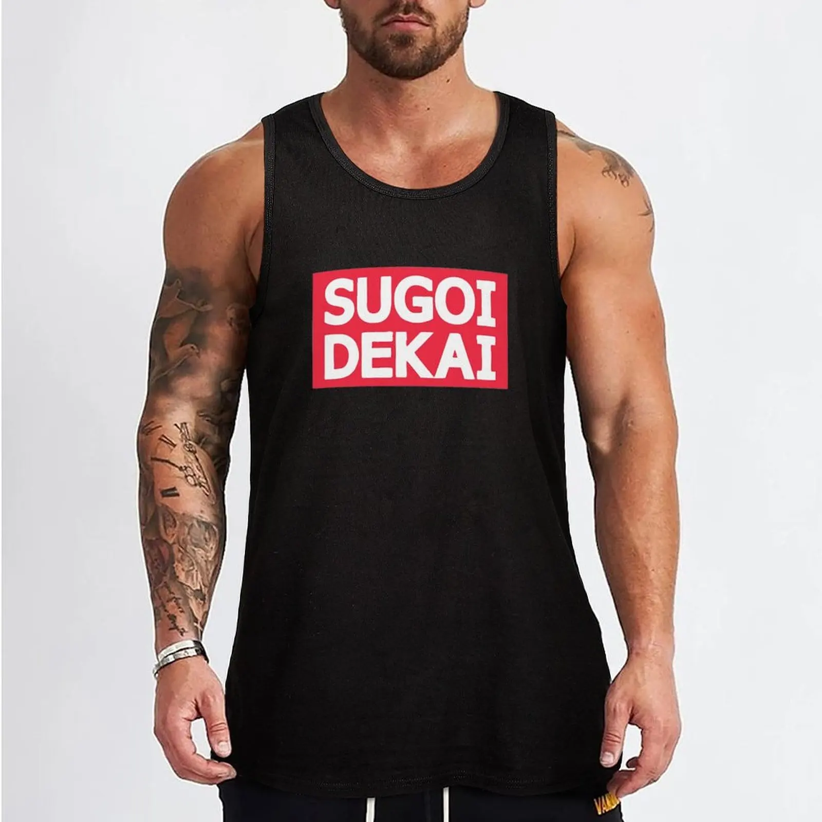 Uzaki-chan, SUGOI DEKAI Tank Top Sportswear for men Men's summer t-shirt sports clothes for men anime