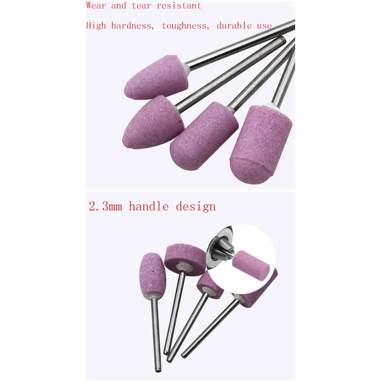 12PCS Quartz Scrubs Stone Polishing Grinding Head used in conjuntion with the grinding machine unloading manicure Milling cut