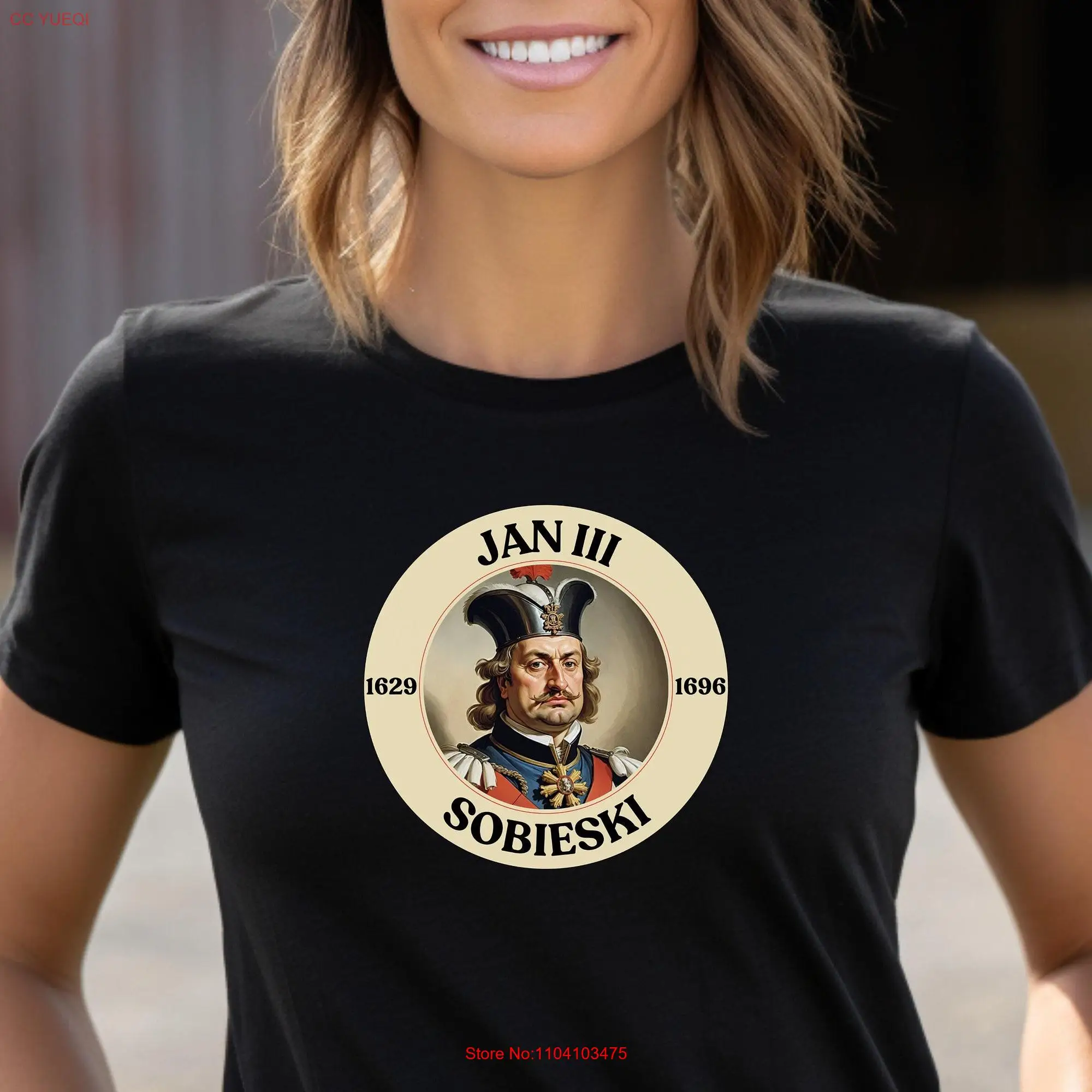 Jan III Sobieski Caricature King of Poland T shirt Savior Western Europe Battle Vienna tee Leader Winged Hussars top