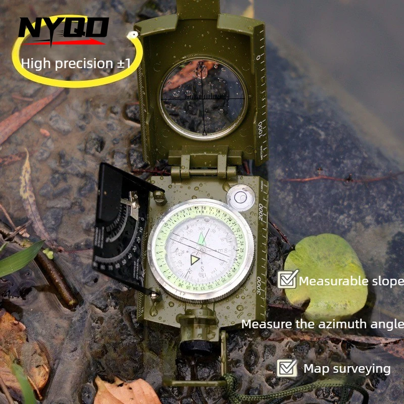 

Наружный компас из цинкового сплава - многофункциональный, высокоточный, тактический, с ночной подсветкой, в американском стиле, магнитный компас для определения направления