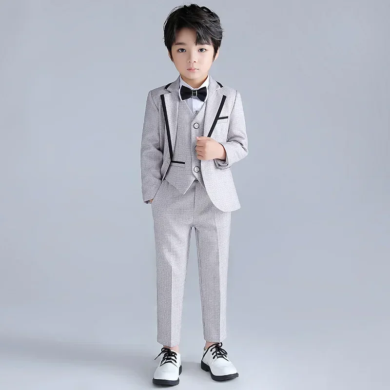 Children's Spring Autumn Formal Suit Blazer Set 2023 New Korean Kids Clothes Stage Walk Photography Party Performance Dress