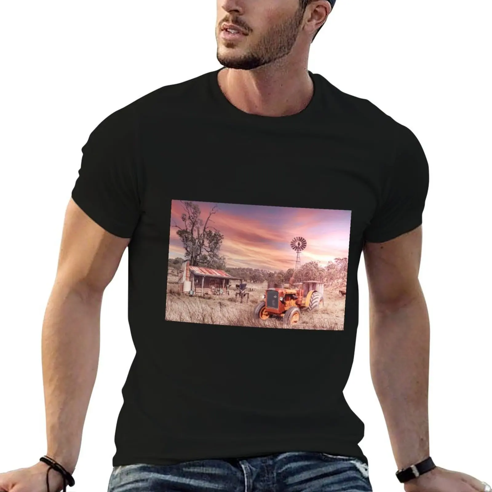 

old chamberlain tractor T-Shirt g man t shirts for men t shirt man designer man t shirts for men T-Shirt