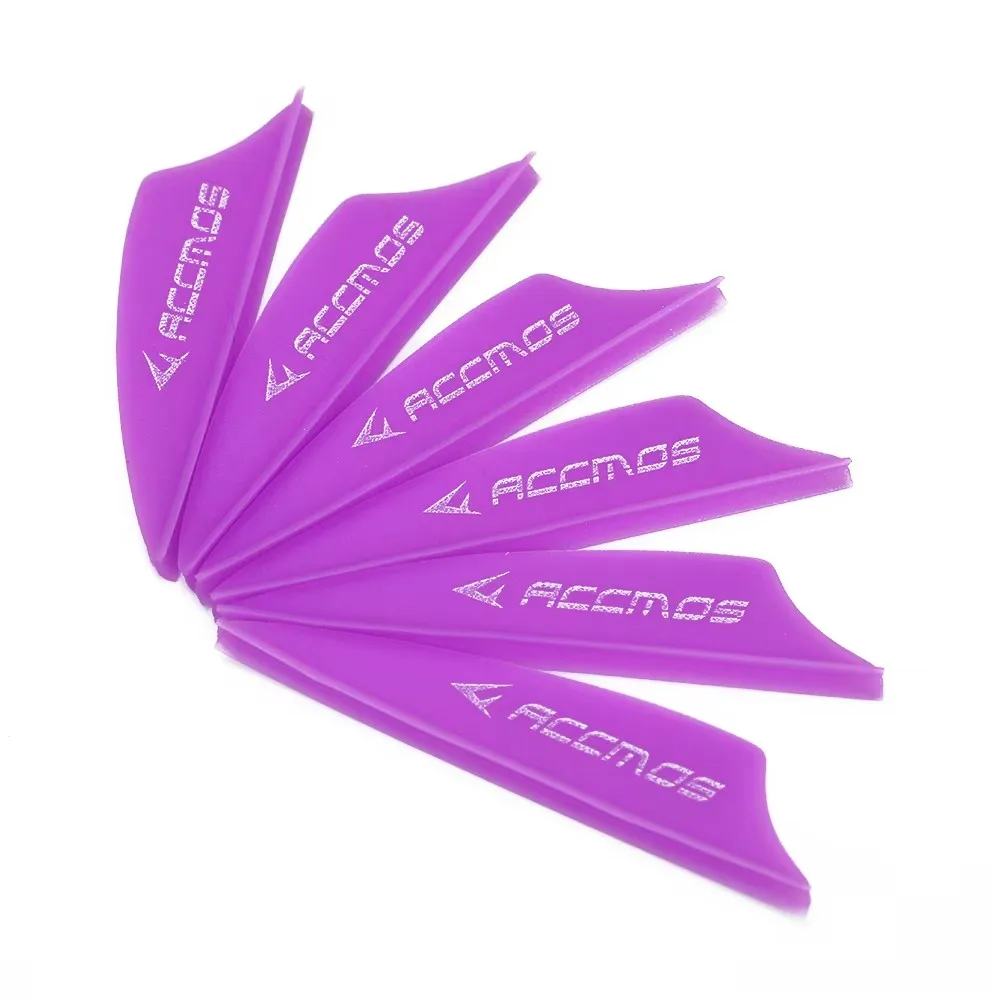 1.75 inch Archery Arrows Vanes Plastic Arrow Feather Fletching for DIY Archery Hunting Targeting Arrows (50pcs)