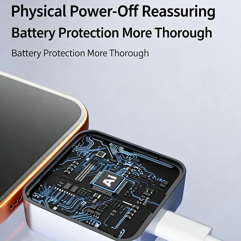 AI Smart Type C Overcharge Protector Auto Full Charge Disconnect Universal Compatibility for All Type C Electronic Devices