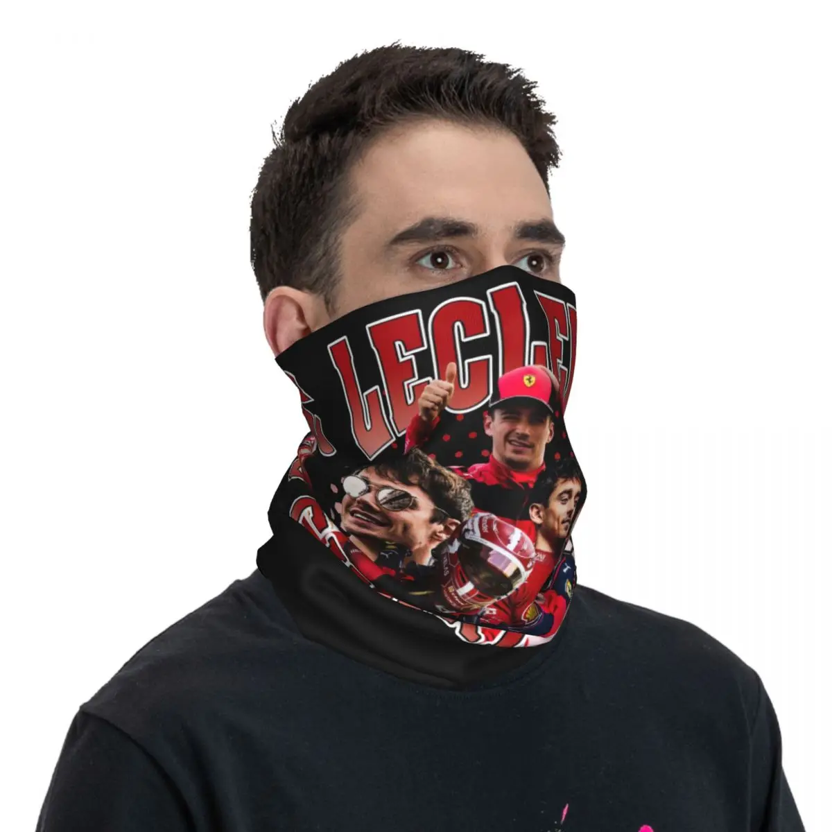 F1 Charles Leclerc Balaclavas Riding accessori per ciclismo Bandana Neck ghetta Racing Driver Wrap sciarpa Rider maschera per il viso traspirante