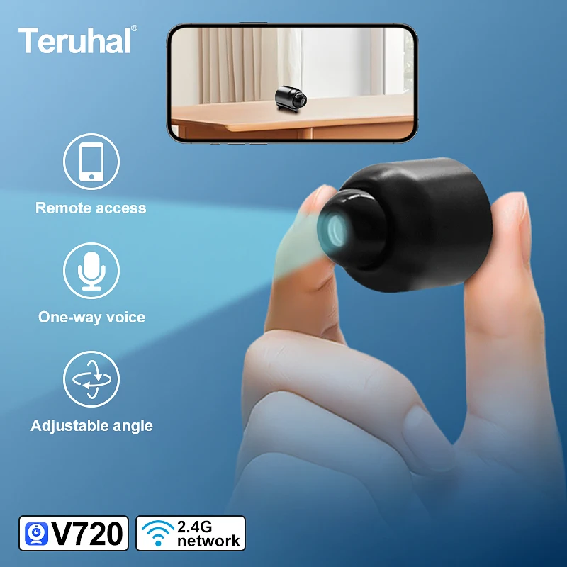 

HD 1080P Беспроводная мини-камера ночного видения Портативная беспроводная Wi-Fi IP-камера для домашней безопасности Камера для собак Радионяня