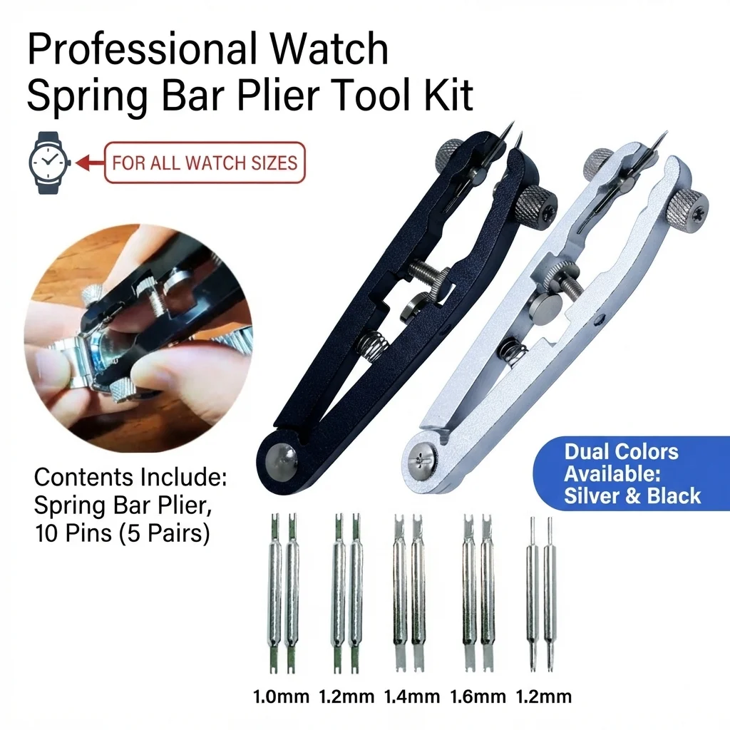 Watch Spring Bar Pliers Tweezer Removal Tool Professional Bracelet Strap Pin Adjustment Fixing Device For Wrist Watch Repairing