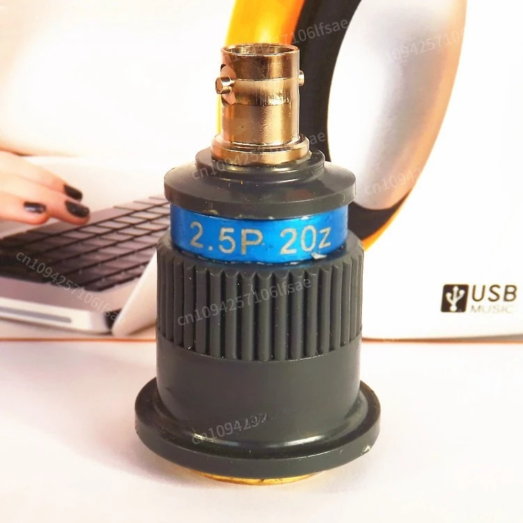 

In stock Ultrasonic Flaw Detector Straight Probe 0.5P D20 0.5MHZ30 500KHZ Low Frequency Detection Longitudinal Wave Transducer