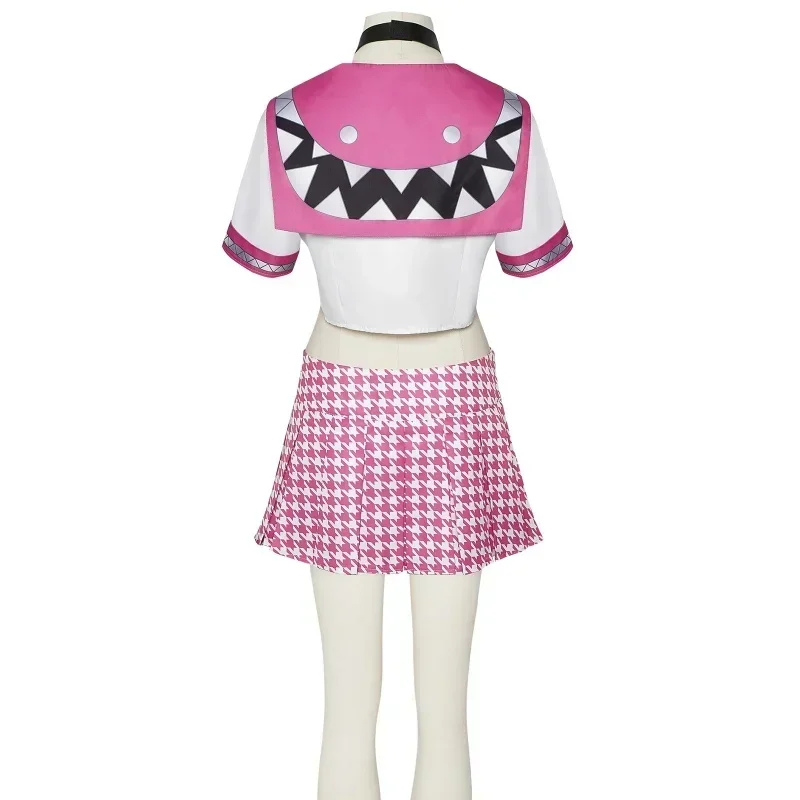 CosplayKujikawa Rise disfraz de Cosplay con perruque pour femme, robe de danse rose pour fille, Halloween