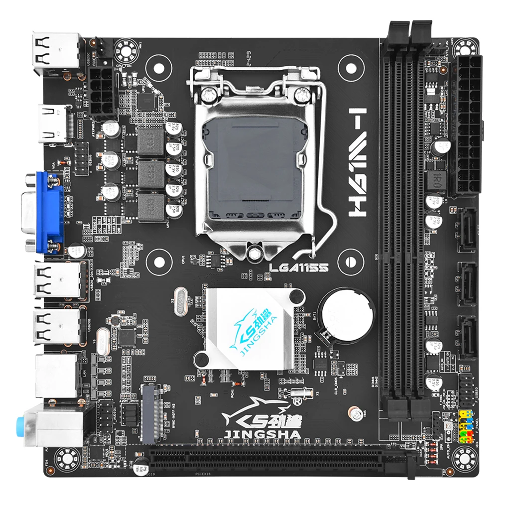 

H61M-I Motherboard Computer Main Board Desktop ITX Mini Computer Small Board DDR3 Memory with M.2 Interface Support LGA1155 CPU