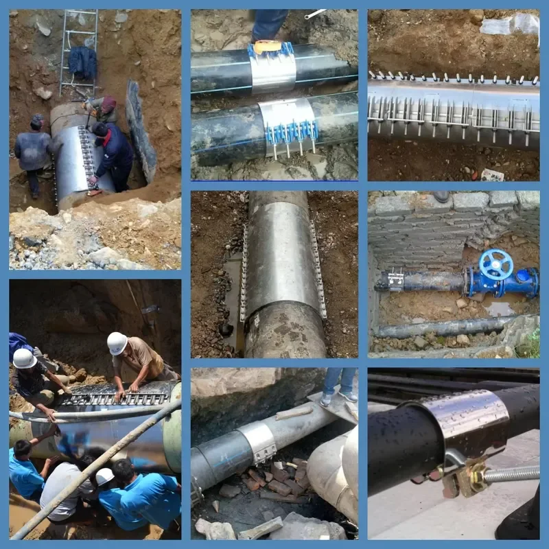 SS304 High-Tech Performance Pipe Repair Clamp Premium Quality Pipe Fittings