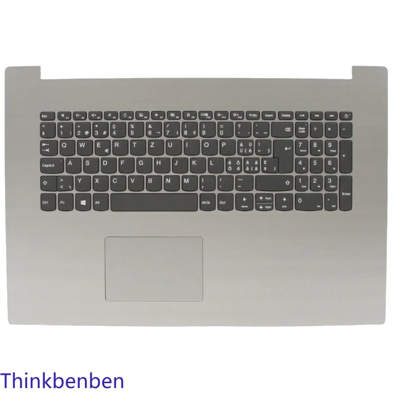 

CH Swiss Keyboard Platinum Grey Upper Case Palmrest Shell Cover For Lenovo Ideapad 330 17 17IKB 17AST Laptop 5CB0R20219