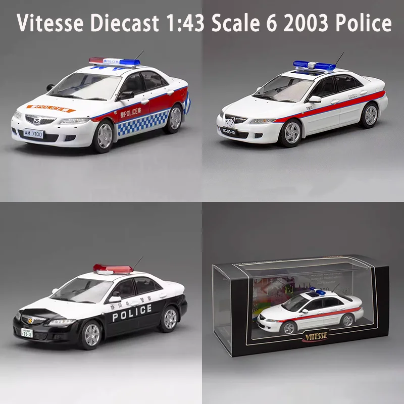 

Vitesse Diecast 1:43 Scale 6 2003 Police Alloy Car Model Finished Simulation Collection Decoration Boy Gift Toy Static Display