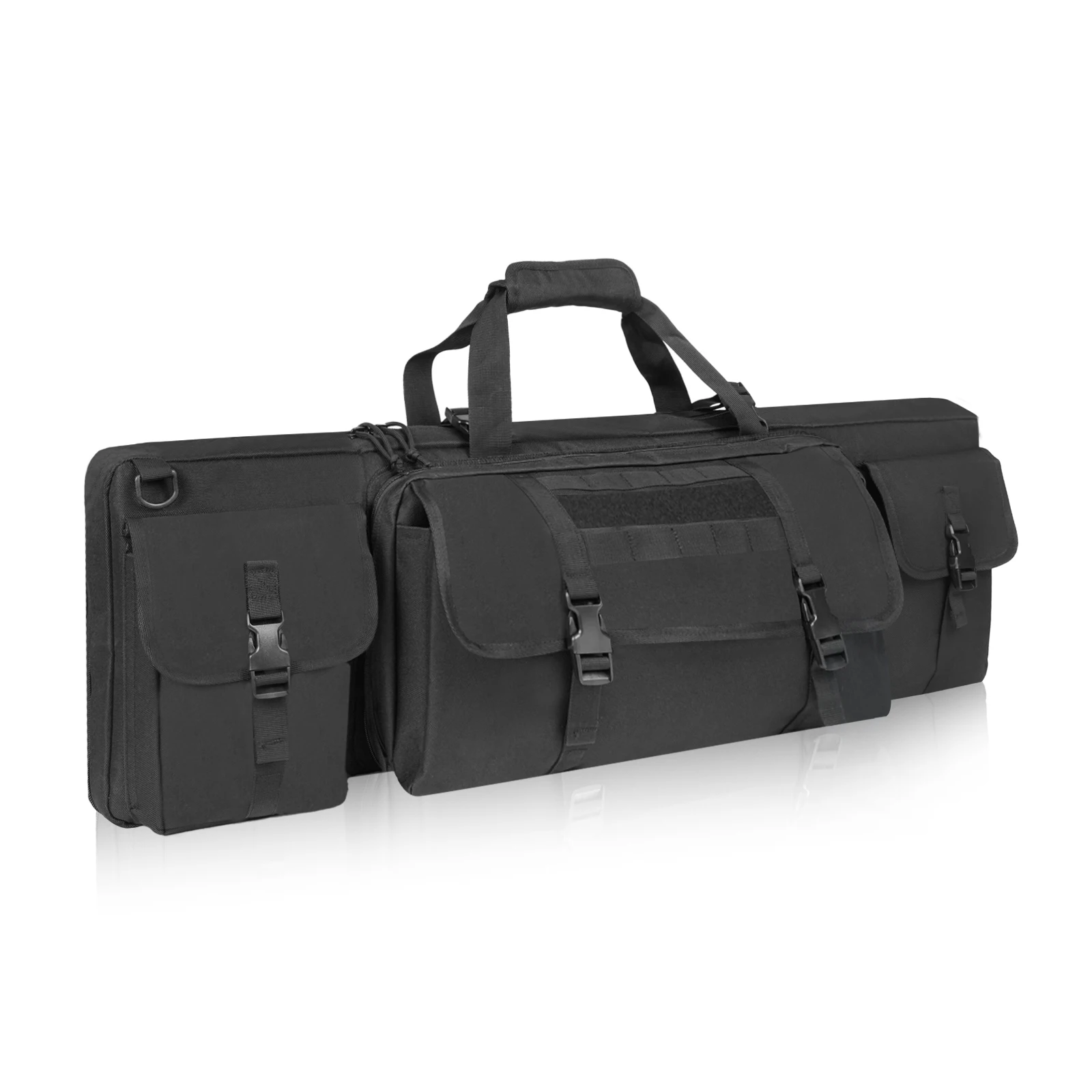 

42-Inch double rifle case soft bag gun case, ideal for the storage and transportation of rifles, pistols, guns, all-round shooti