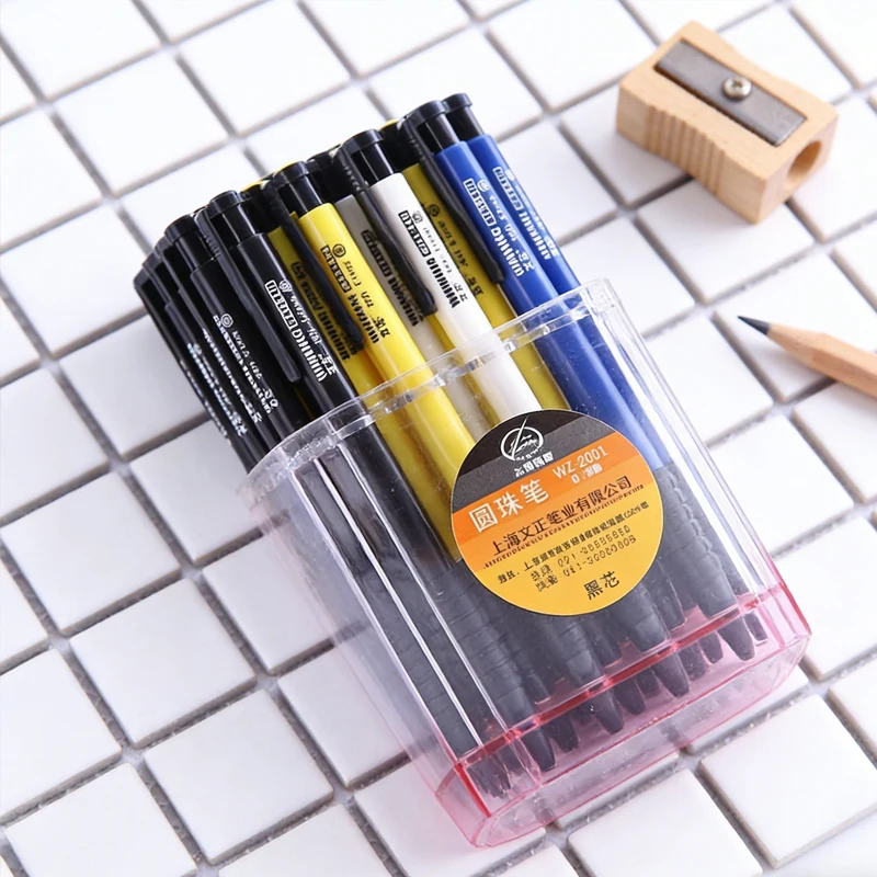 

40 шт. разноцветные шариковые ручки, прочные, гладкие шариковые ручки для письма, школьные принадлежности, канцелярские принадлежности, офисные принадлежности