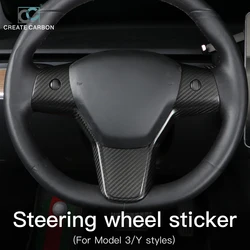 Car Assecories copriruota per Tesla Model 3 Model Y Real Carbon Fiber coating Frame Sticker parti di modifica d'interni