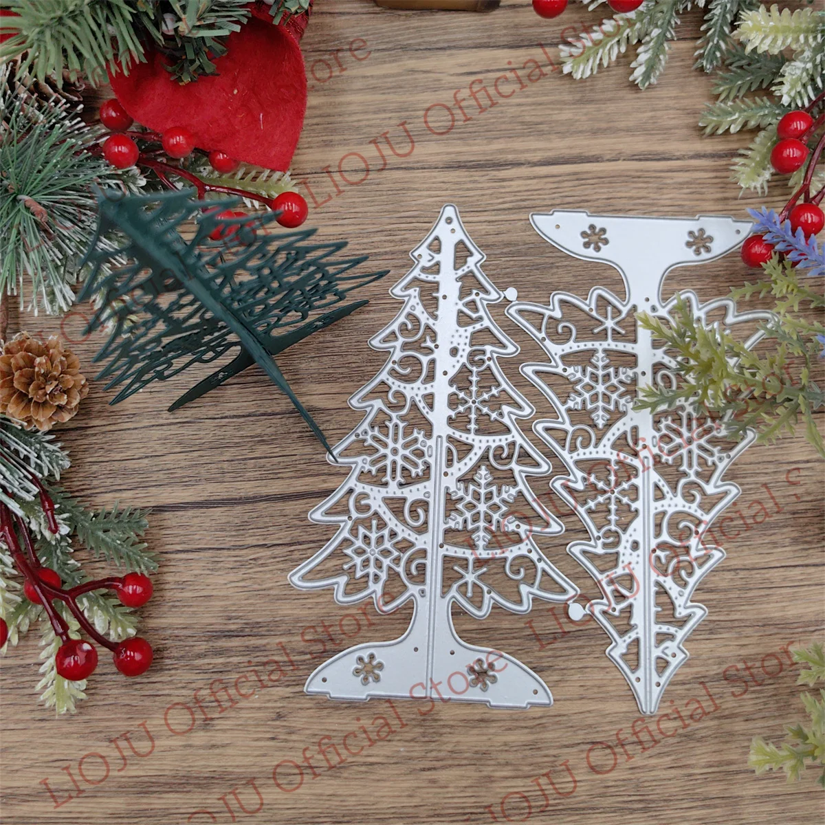 Christmas Crystal Ball Christmas Tree Metal Cutting Dies New for Scrapbooking DIY Album Embossing Folder Paper Card Maker Templa