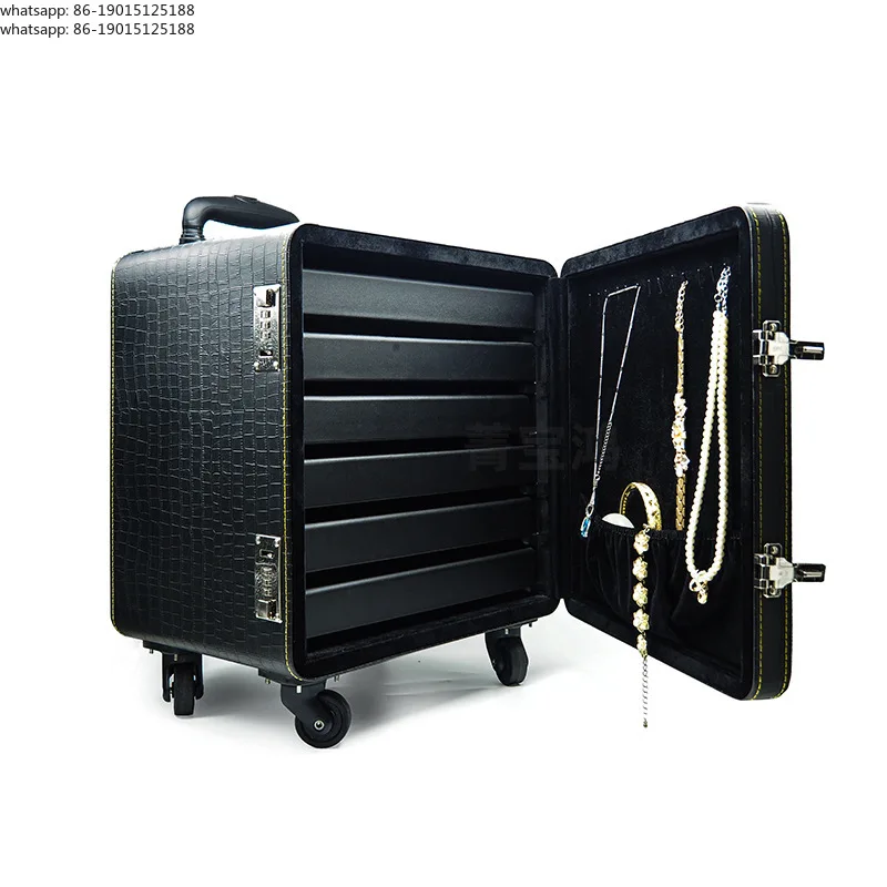 New Multi-layer PU6 Plate Jewelry Air Box High-end Jewelry Storage Box