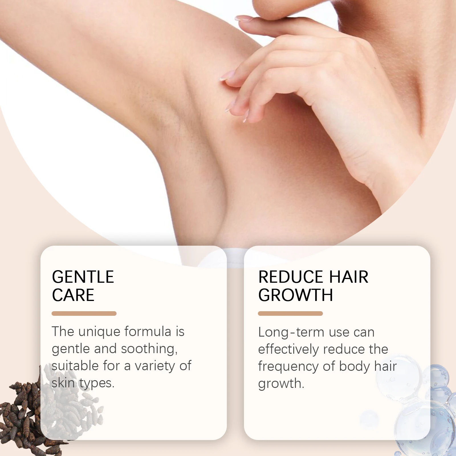 Cyperus Rotundus Oil Relieve Dry Tight Redness Skin Moisturizing Serum Reduce Body Hair Growth Inhibitor Post Shave Care Essence