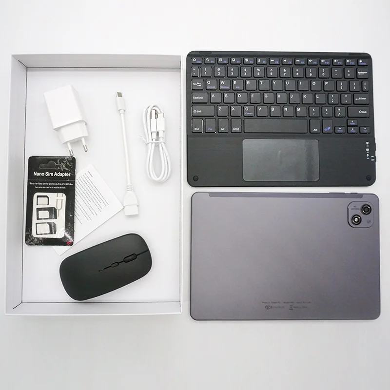 

China Wholesale 4+128GB Android15 Tablet With Keyboard 1280*800 HD Display 6000 Mah Camera 5G RuggedAndroid Tablet
