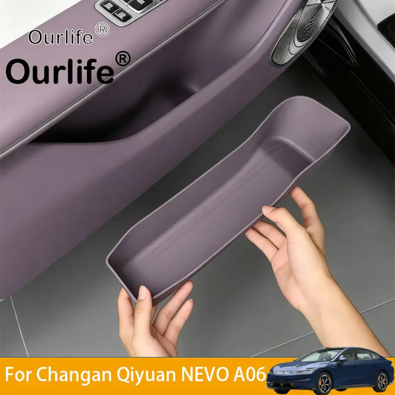 

For Changan Qiyuan NEVO A06 2026 2027 Car Door Side Storage Box Organizer Tray Insert Interior Accessories
