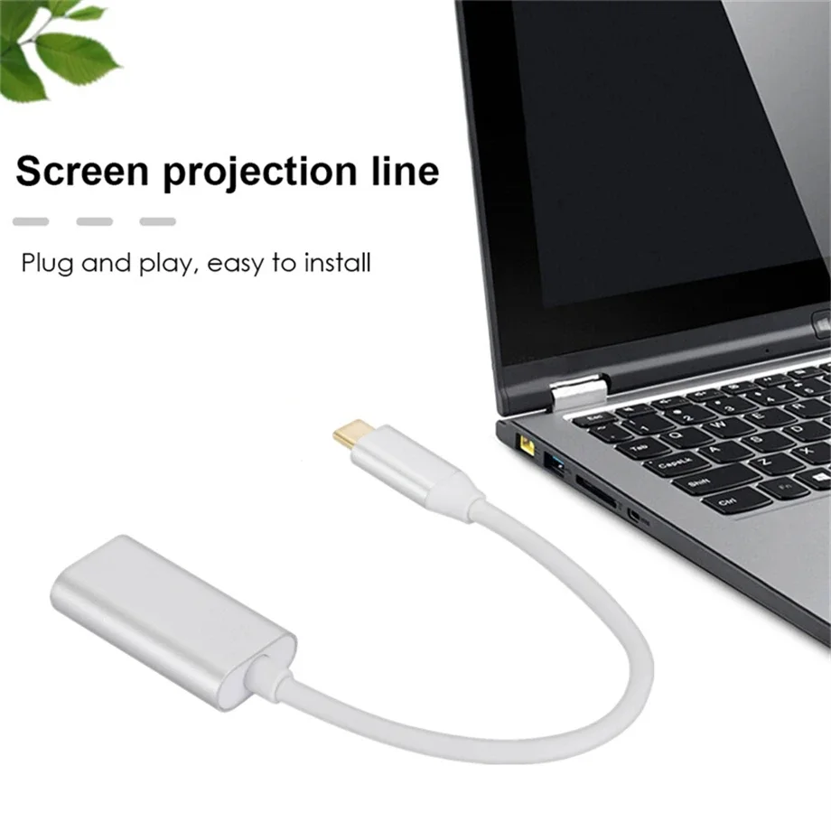 4K Type C to HDMI Adapter USB 3.1 HUB HDTV Converter Cable for iPhone 15 TV Converter for PC MacBook iPad Samsung Xiaomi Laptop