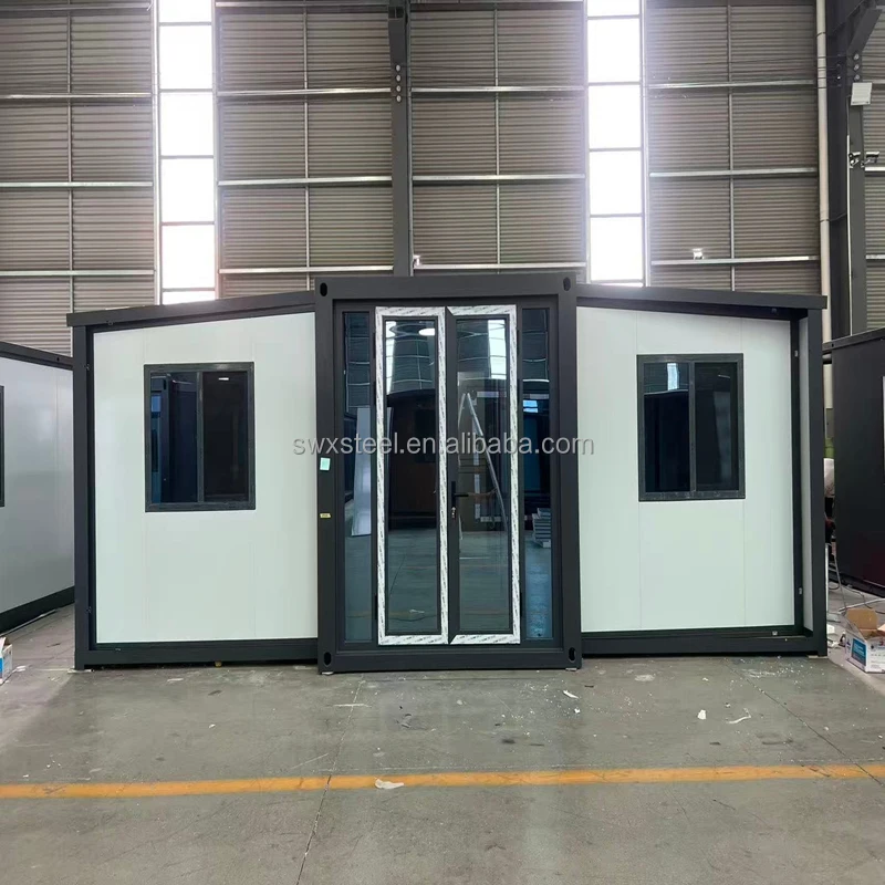 40Ft Expandable Container House Ready Made 20Ft Prefab Luxury Contemporary Kitchen Bedroom Office Building Energy-Saving 5-Year