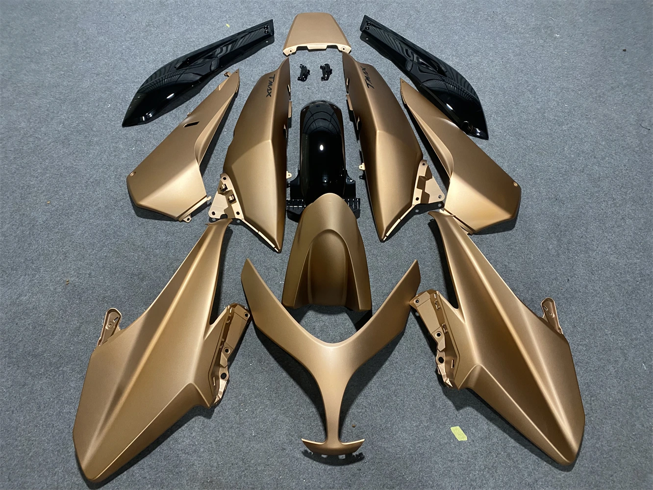 Motorcycle fairing fits TMAX500 08 09 10 11 years 500 2008 2009 2010 2011 Fairing Brown black gold motorcycle housing