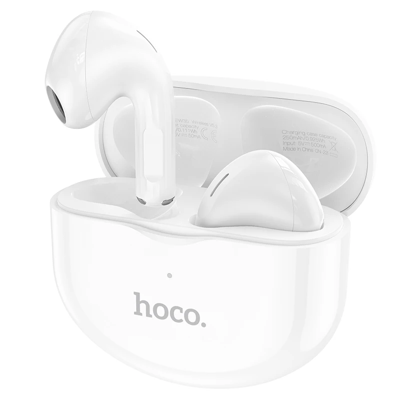 HOCO EW35 True Wireless Bluetooth 5.3 Built in Mic Earphone For iPhone 14 13 12 Pro Max 13mm Driver HIFI Earbuds Touch Control