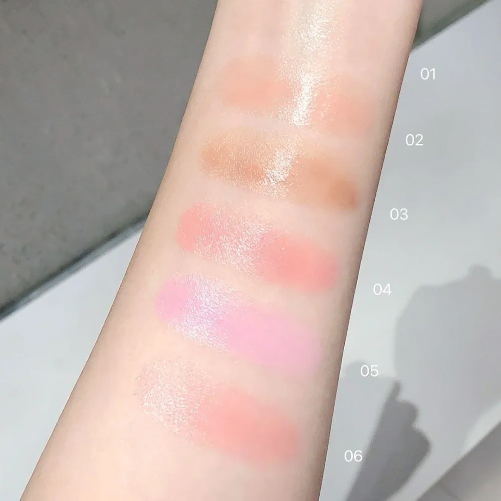 Simpatico cartone animato Coniglio Puffy Evidenzia Blush Gelatina Idratante Trucco coreano Fard Multiuso Guancia Fard Crema Cosmetici