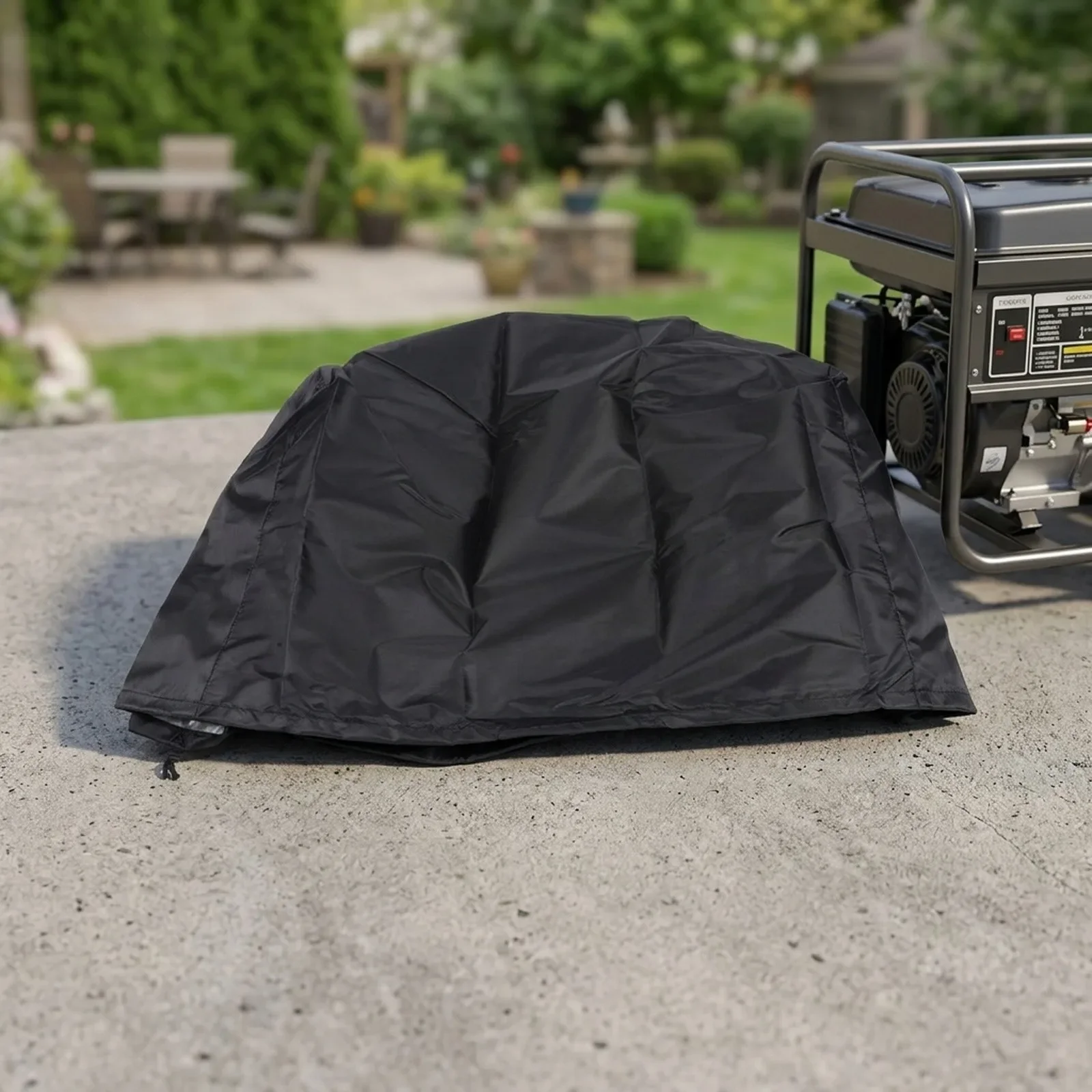Water Resistant Cover Generator Cover Outdoor Storage Space Saving 210D Material Easy Installation For Generators