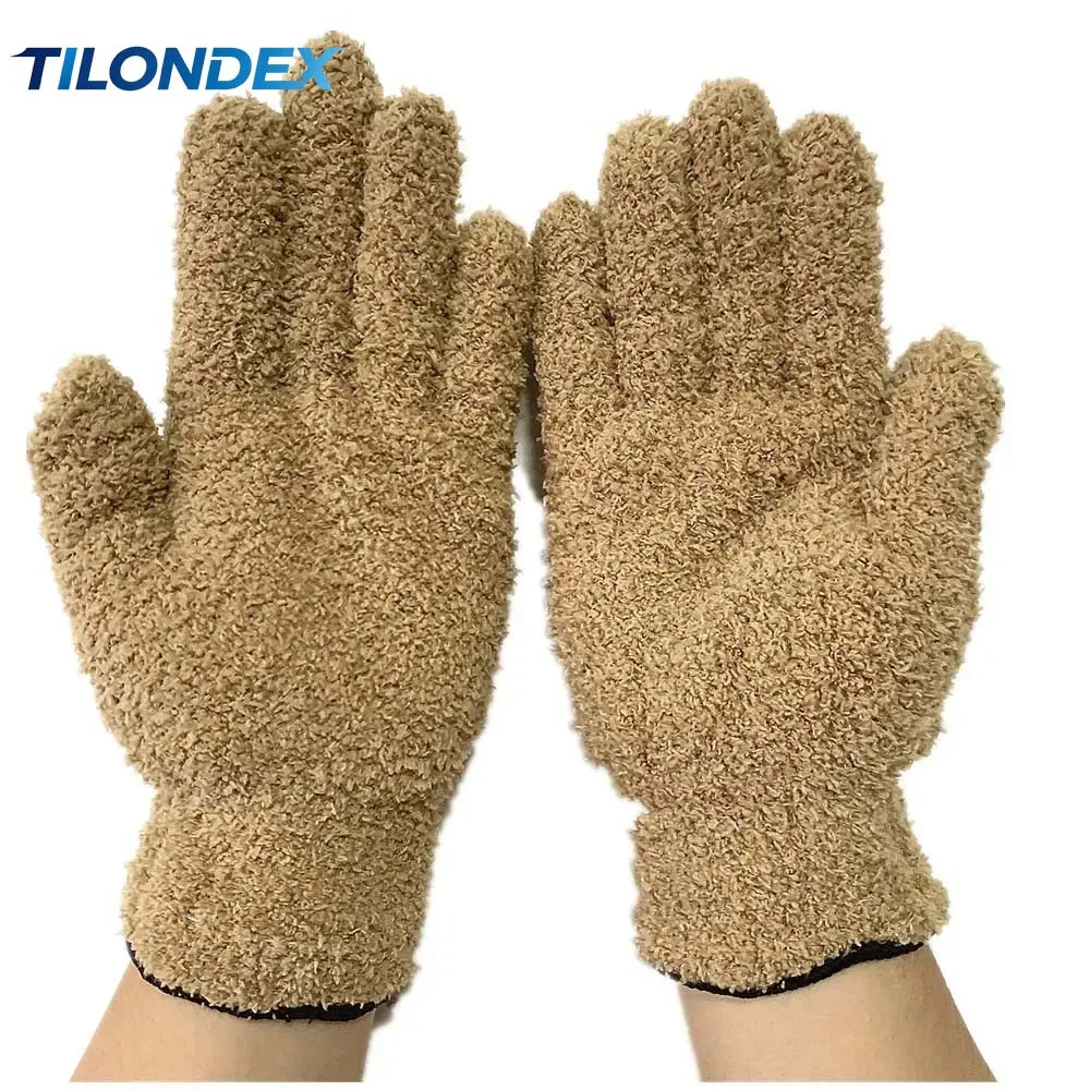 TILONDEX Microfiber Cleaning Gloves Multi-Color Options for Car And Household General Cleaning Use