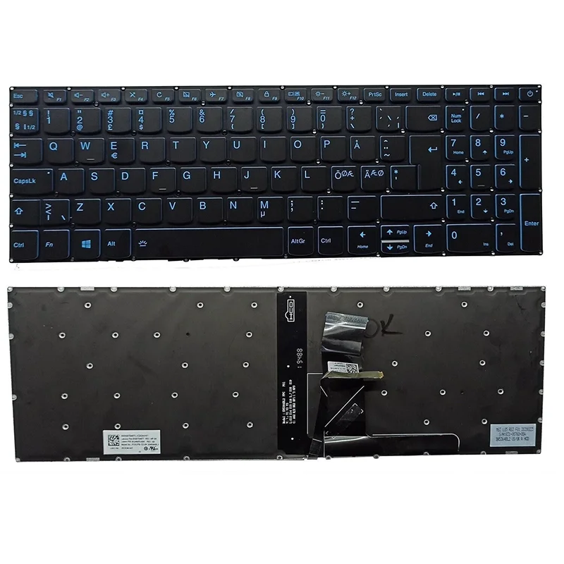 

Original Nordic NOR Keyboard BLUE For Lenovo IdeaPad L340 L340-15 L340-17 L340-15IRH