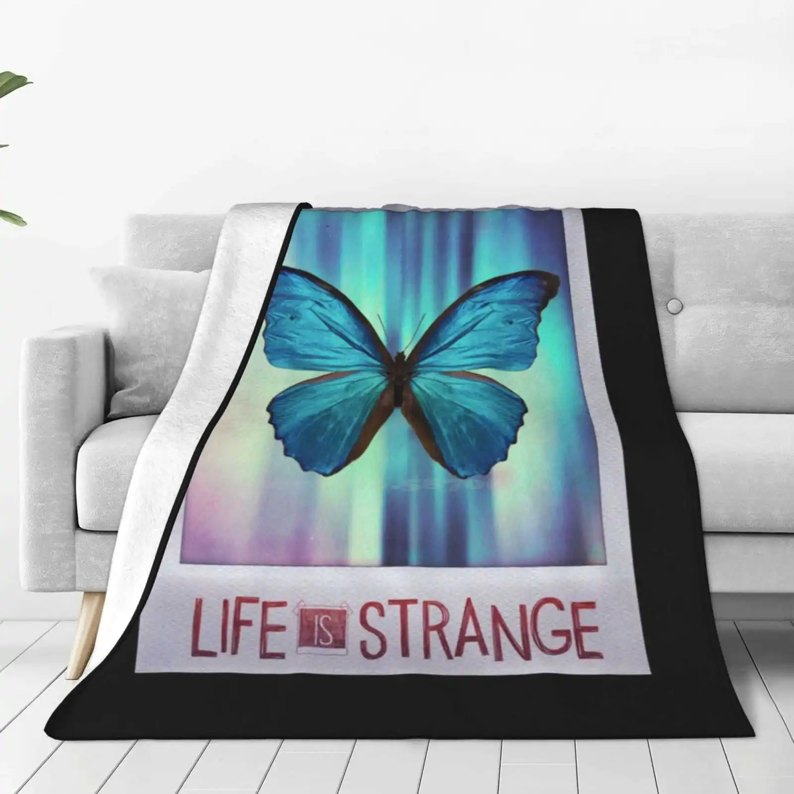 Life Is Strange Butterfly Photo Soft Warm Throw Blanket Life Is Strange Butterfly Blue Max Caulfield Cosplay Price Warren