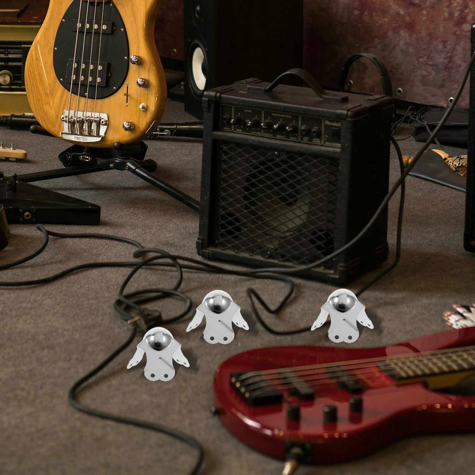 10 Buah Pelindung Sudut Kotak Pesawat Bahan Besi Krom Pelindung Tepi Tugas Berat Untuk Kotak Penerbangan Lampu Panggung Speaker