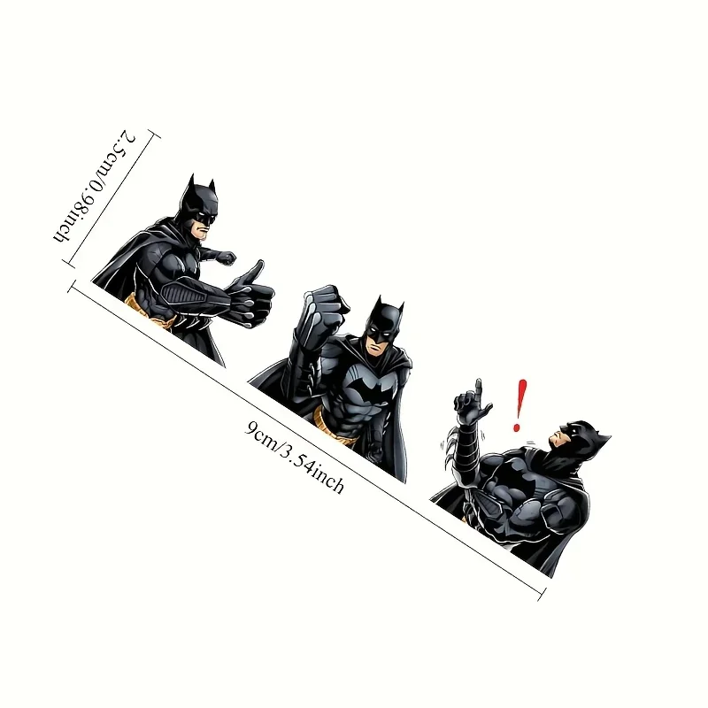 قطعة واحدة من ملصق سيارة البطل الخارق الأنيق، نمط فني، متين، مثالي للوح التزلج للأمتعة، ديكور جمالي للبطل الخارق لافت للنظر #5