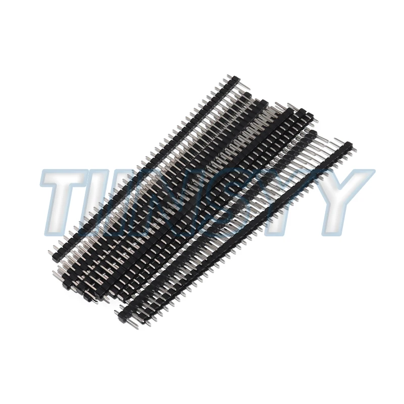 20 Pcs 10 Pairs 40 Pin 1x40 Single Row Male And Female 2.54 Breakable Pin Header PCB JST Connector Strip For Arduino DIY Kit view 2