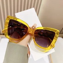 Luxury Big Frame Women Polarized Myopia Sunglasses UV Protection Nearsighted Brand DesignerSun Glasses -1.0~-6.0