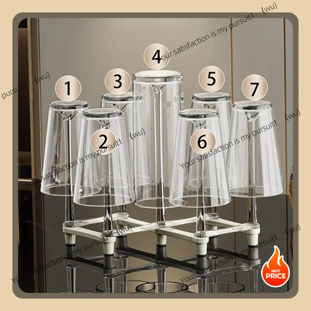 

Foldable retractable cup holder, space-saving kitchen storage creative glass storage household hanging water cup holder