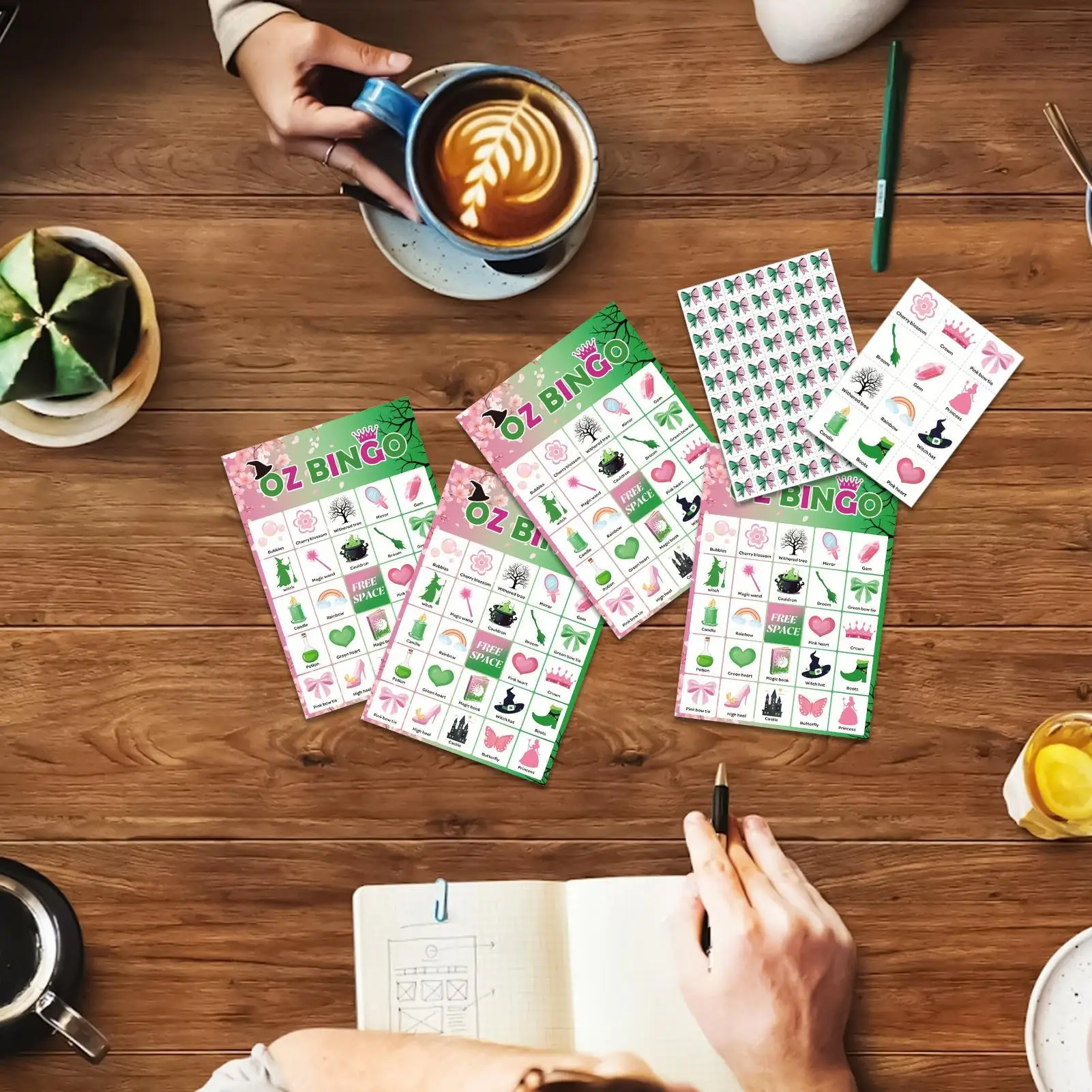 

Witch Party Bingo Games Halloween Party Bingo Cards For Kids Birthday Deck Interactive Toys For Events Gatherings Outdoor Travel