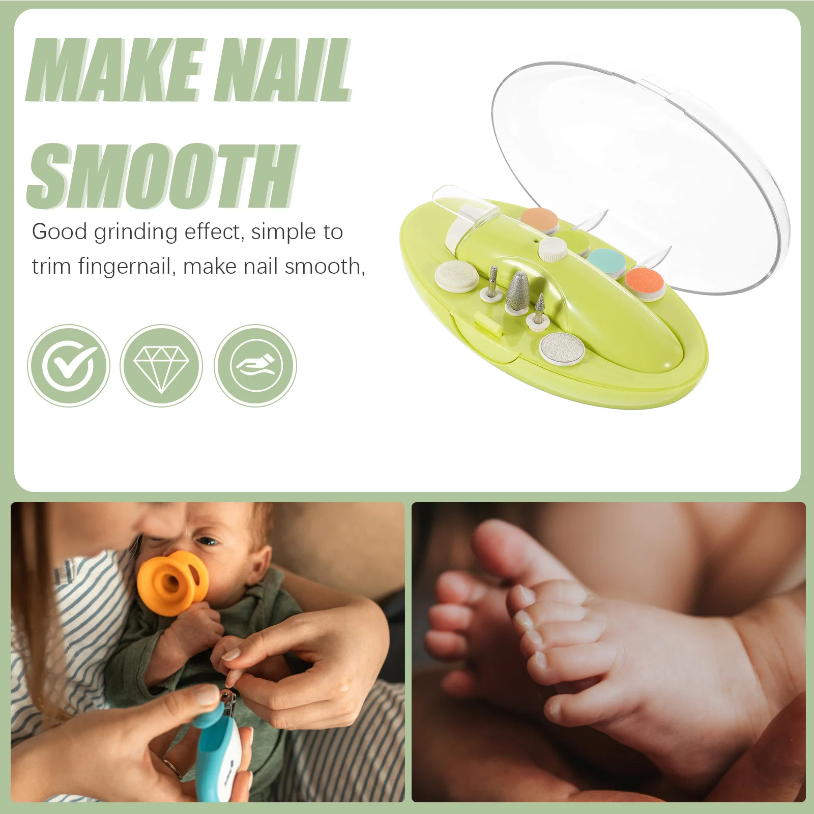 1세트 충전식 전기 손톱깎이 휴대용 자동 성인용 손톱깎이 여행 및 가정용