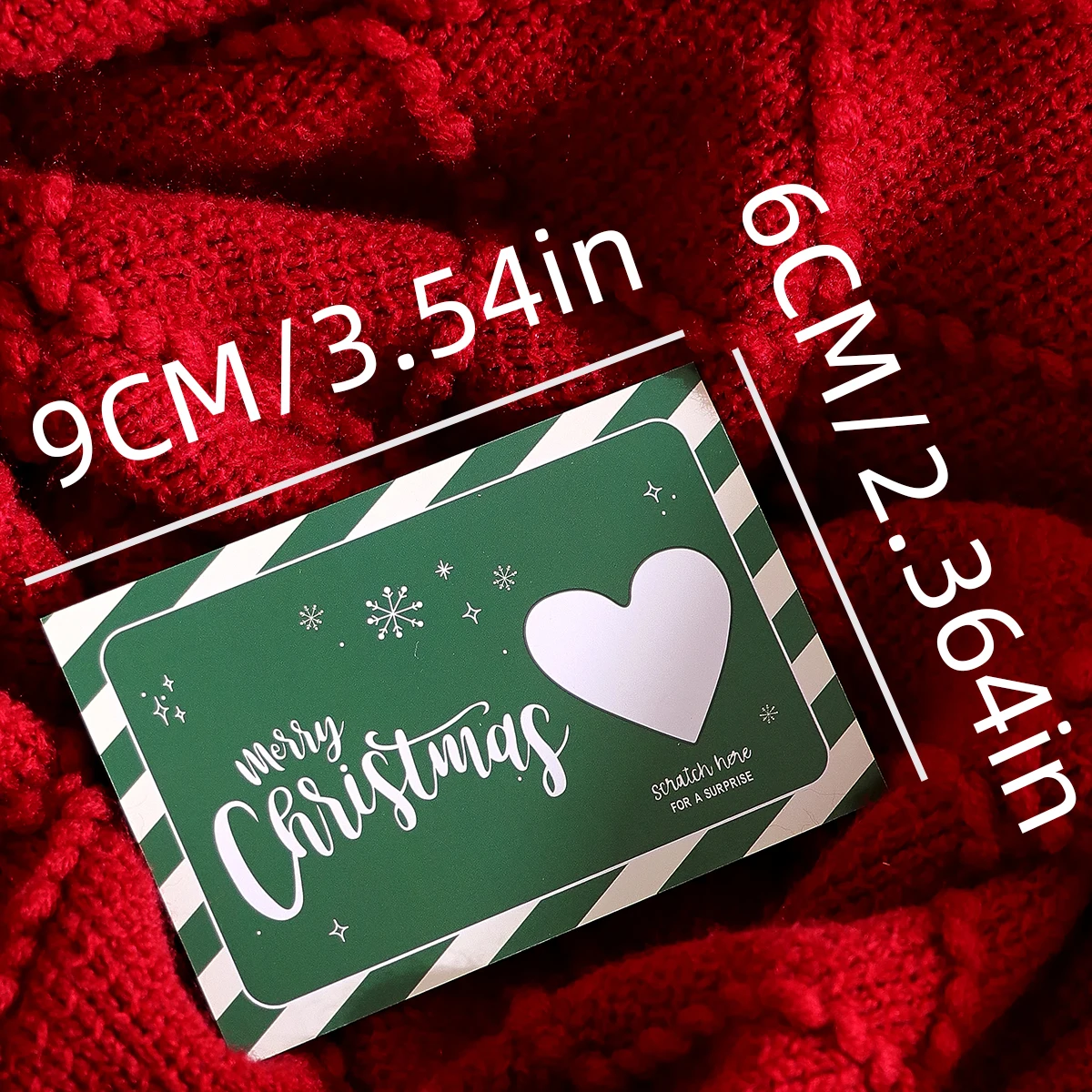 10 Stück/20 Stück Kreative Glückskarten zum Thema Frohe Weihnachten, Niedliche Weihnachts-Grußkarten mit Überraschungselementen – Detail 2