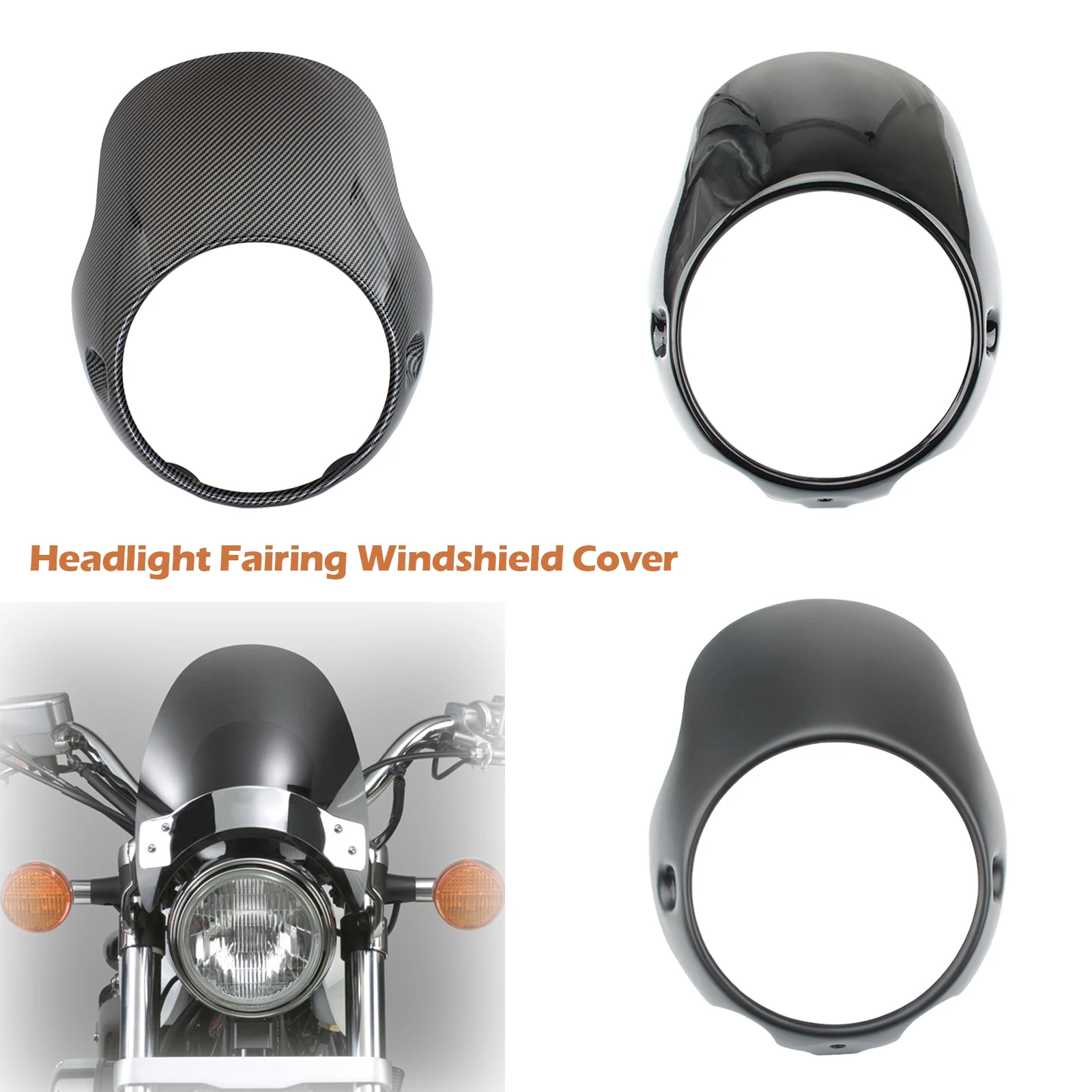 Topteng Headlight Fairing Windshield Cover For CB150 CB 150 Bonneville T100 Monster